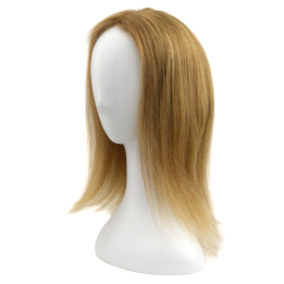 Topper z naturalnych włosów słowiańskich ciepły blond