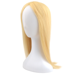 Topper z naturalnych włosów indyjskich blond