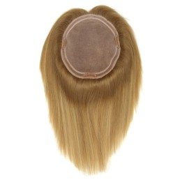 Topper z naturalnych słowiańskich włosów ombre blond z odrostem