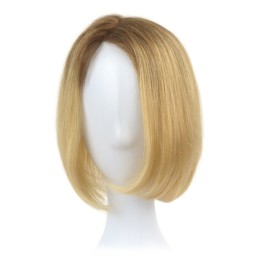 Topper naturalny z włosów słowiańskich blond z odrostem ombre